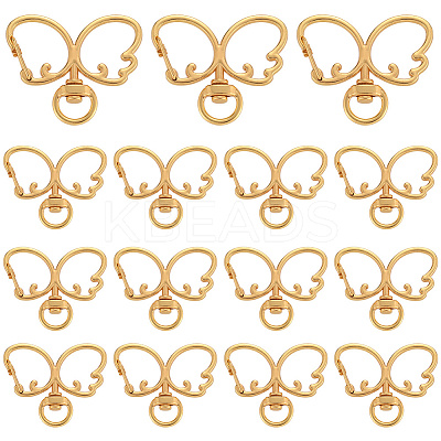 20Pcs Alloy Swivel Clasps FIND-SC0017-28G-1