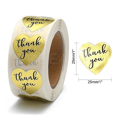 1 Inch Thank You Stickers DIY-G021-13C-1