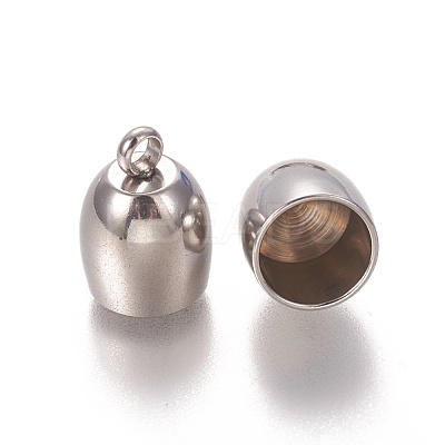 Tarnish Resistant 201 Stainless Steel Cord Ends STAS-L226-017F-P-1