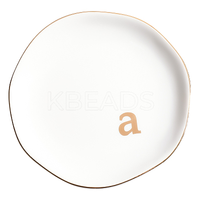 Round Ceramic Jewelry Dish AJEW-WH20067-023A-1