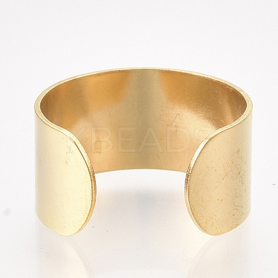 304 Stainless Steel Cuff Rings STAS-T045-22B-G-1