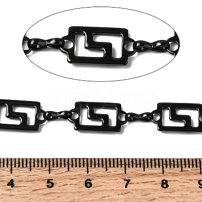 304 Stainless Steel Rectangle Link Chains CHS-Z007-16B-1