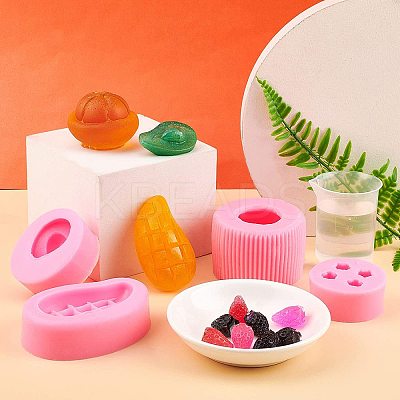 3D Fruits Food Grade Silicone Molds Kits DIY-PH0004-76-1