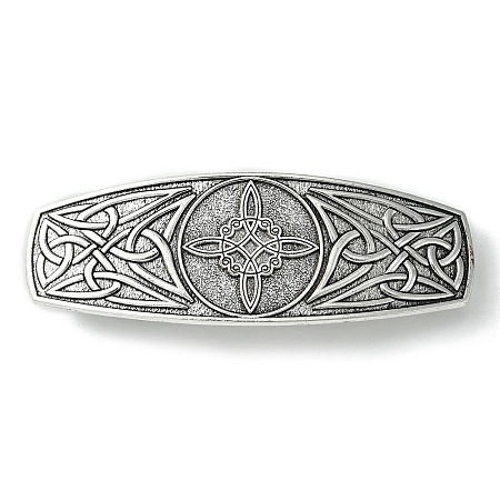 Alloy Hair Barrettes OHAR-C010-05A-AS-1