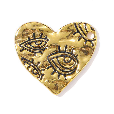 304 Stainless Steel Enamel Pendants STAS-OY002-36G-1
