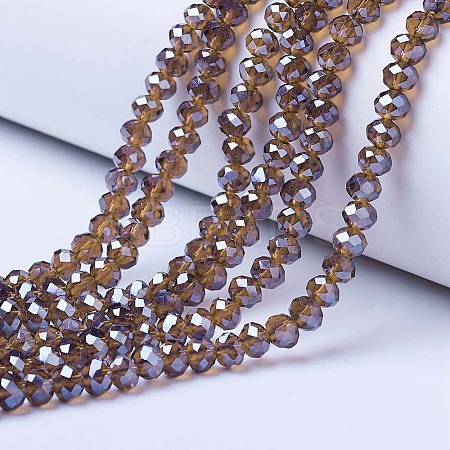 Electroplate Glass Beads Strands EGLA-A034-T10mm-A19-1