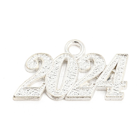 Alloy Numbers Pendants PALLOY-D028-01S-1