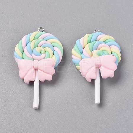 Resin Pendants RESI-TAC0002-14B-1