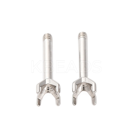 304 Stainless Steel Stud Earring Findings STAS-B091-02B-03P-1
