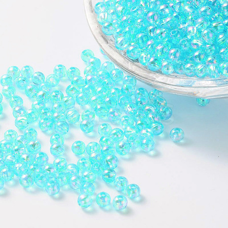 Eco-Friendly Transparent Acrylic Beads LS-PL735-7-1