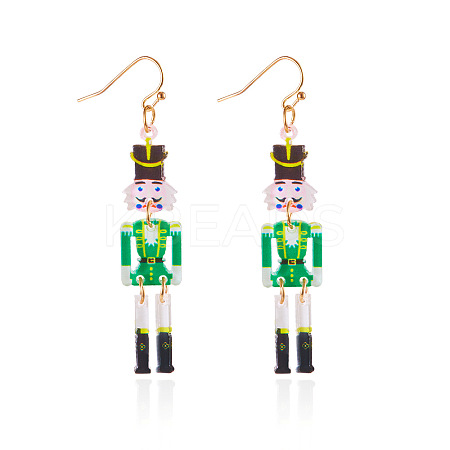 Christmas Theme Acrylic Human Dangle Earrings FS-WGA2E6F-05-1