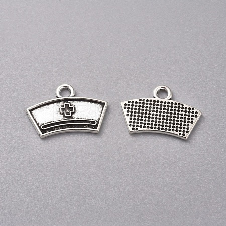 Tibetan Style Alloy Pendants TIBEP-WH0002-18AS-1