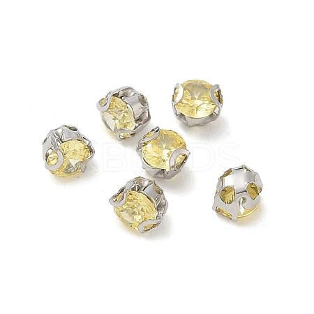 Round Stainless Steel Prong Settings STAS-M104-01E-1