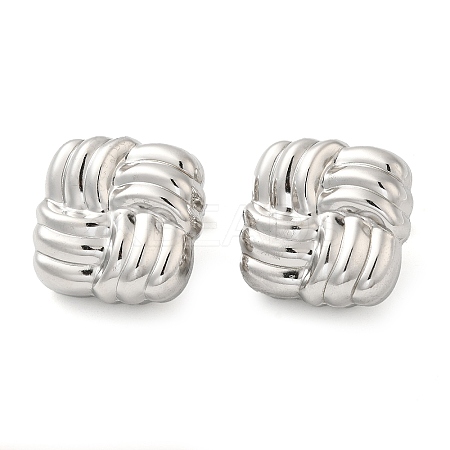Non-Tarnish 304 Stainless Steel Stud Earrings LS-EJEW-G364-22P-1