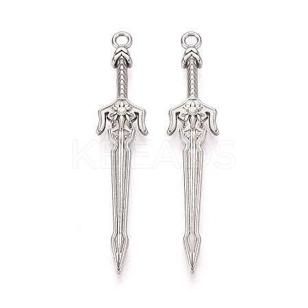 304 Stainless Steel Pendants STAS-N114-61P-1