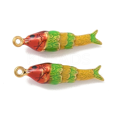 304 Stainless Steel Enamel Pendants STAS-L316-22G-06-1