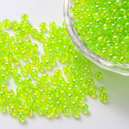 Eco-Friendly Transparent Acrylic Beads PL734-4-1