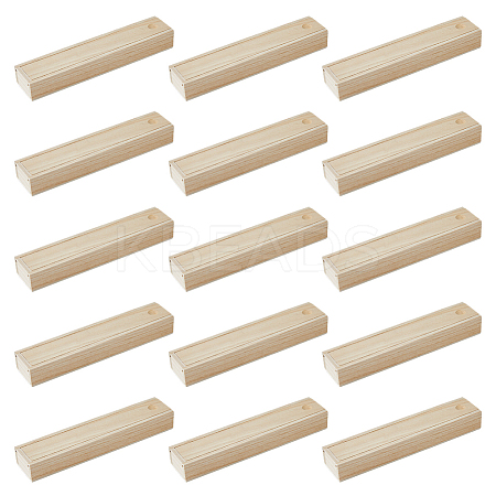 Rectangle Unfinished Wood Gift Storage Box LS-CON-WH0094-38B-1