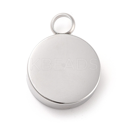 Non-Tarnish 304 Stainless Steel Urn/Perfume Pendants STAS-D179-17P-1