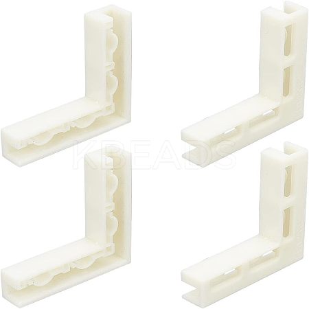 Plastic Corner Vertical Buckle AJEW-WH0252-45-1
