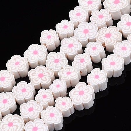 Handmade Polymer Clay Bead Strands CLAY-N011-48A-15-1