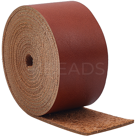 2M Flat AB Grade Cowhide Leather Cord AJEW-WH0479-73D-03-1