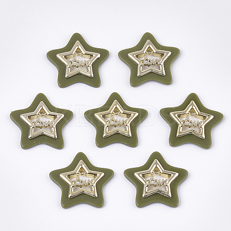 Opaque Acrylic Pendants MACR-T031-06D-1