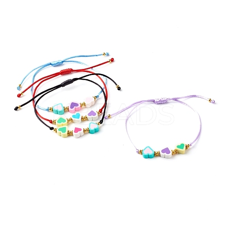 Adjustable Nylon Thread Cord Bracelets BJEW-JB06344-1