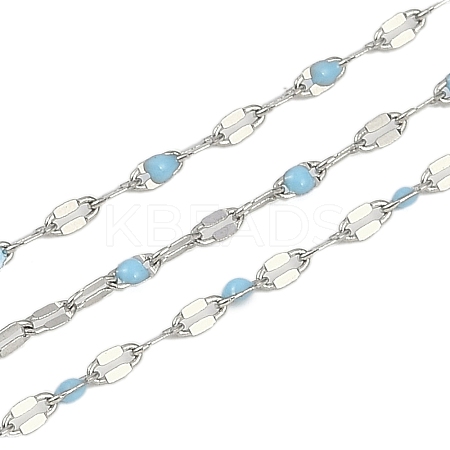 Brass Dapped Chains AJEW-Q153-02P-08-1
