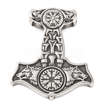 316 Surgical Stainless Steel Pendants STAS-Z073-02AS-04-1