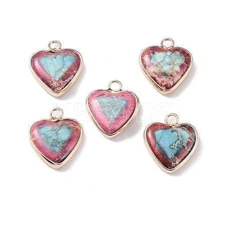 Dyed Synthetic Imperial Jasper Pendants G-P529-08G-03-1