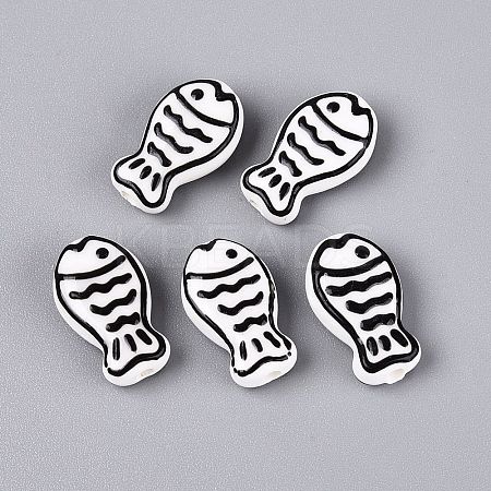 Handmade Porcelain Ceramic Beads PORC-Q005-05A-1