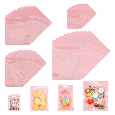 40Pcs 4 Styles Rectangle Plastic Yin-Yang Resealable Packaging Bags ABAG-TA0001-23C-1