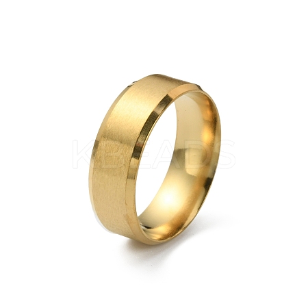 201 Stainless Steel Plain Band Ring for Men Women RJEW-WH0010-06G-MG-1
