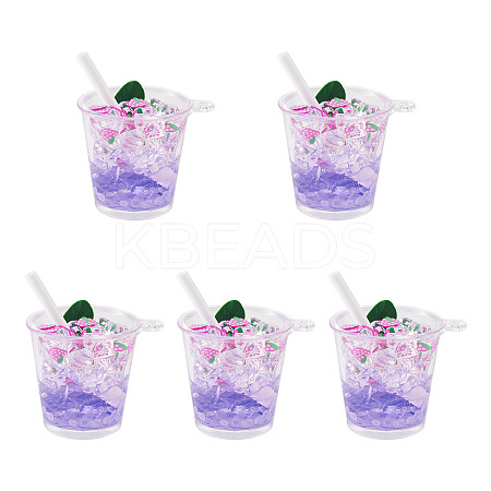 Transparent Resin Big Pendants LS-RESI-TAC0019-04D-1