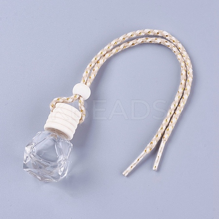 Glass Pendant Decorations HJEW-WH0005-02-1