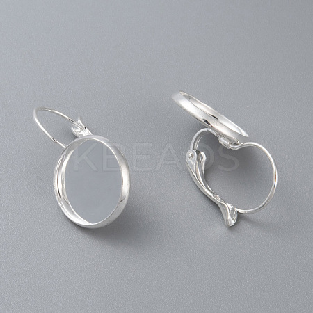 304 Stainless Steel Leverback Earring Settings STAS-F191-03S-10mm-1