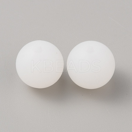 Luminous Round Food Grade Silicone Beads SIL-TAC0007-03A-1
