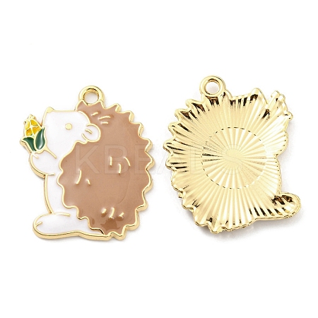 Alloy Enamel Pendants ENAM-D051-17A-G-1