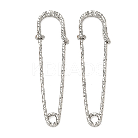 304 Stainless Steel Safety Pins Brooch Findings STAS-K252-11E-P-1