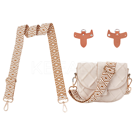Ethnic Style Polyester Webbing Bag Straps FIND-WR0009-85-1