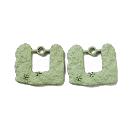 Spray Painted Alloy Pendants LS-PALLOY-P263-A05-1