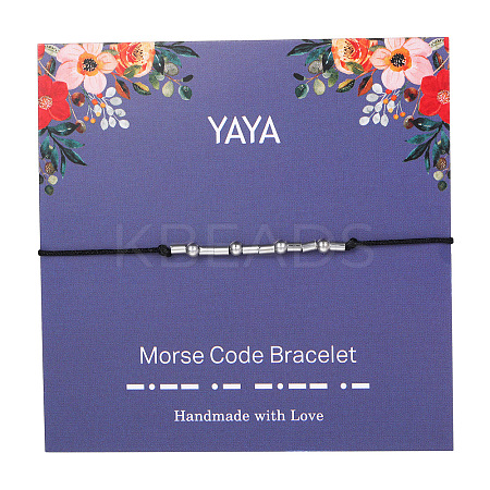 Yaya Morse Code Bracelets FS-WG6A0C8-04-1