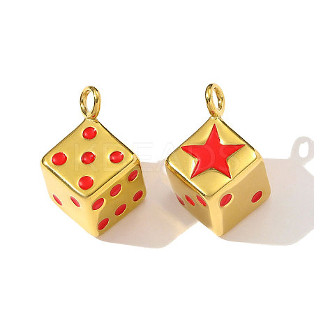 304 Stainless Steel Enamel Pendants STAS-OY003-81G-1