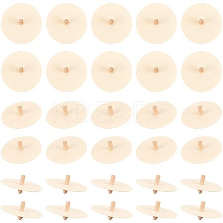 Wooden Spinning Tops LS-WOOD-WH0027-66-1