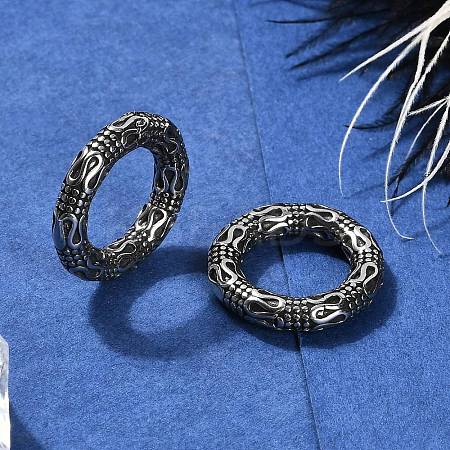 Snake Ring 316 Surgical Stainless Steel Hoop Nose Rings EJEW-G416-19A-AS-1