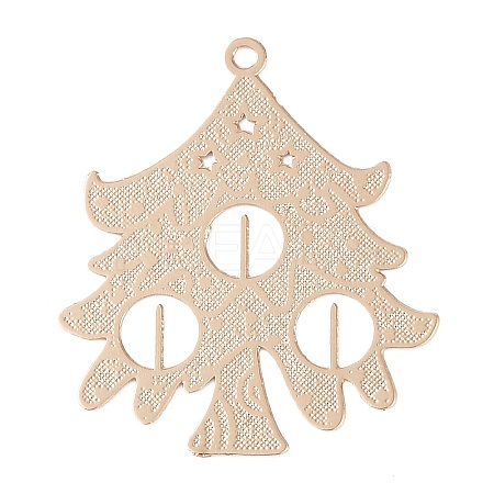 Brass Etched Metal Embellishments Pendants KK-Z058-07KCG-1