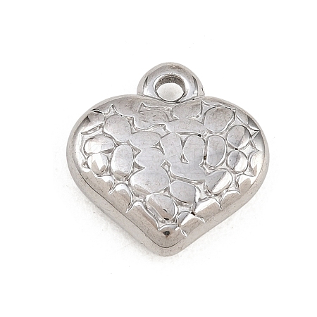 Hammered 304 Stainless Steel Pendants STAS-L313-01A-P-1