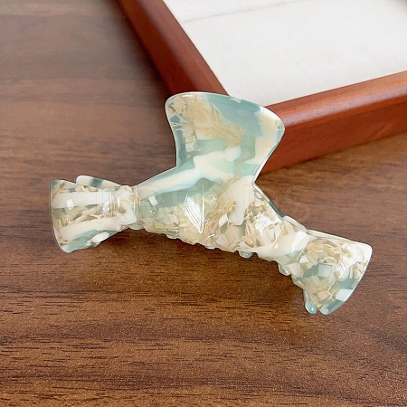 Bowknot Cellulose Acetate(Resin) Claw Hair Clips PW-WG8E1EB-01-1