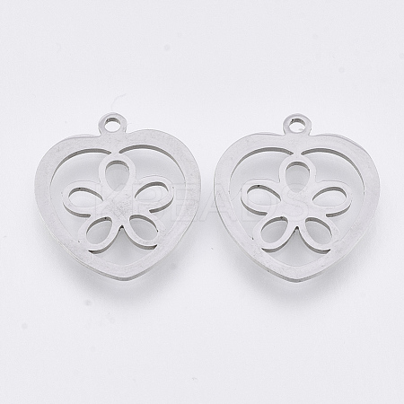 Non-Tarnish 201 Stainless Steel Pendants STAS-T044-110P-1